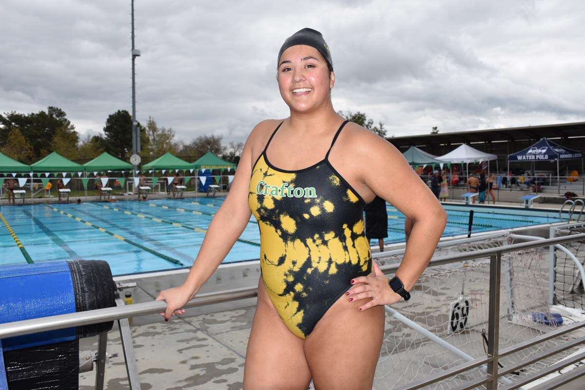 People enjoying the swim meet