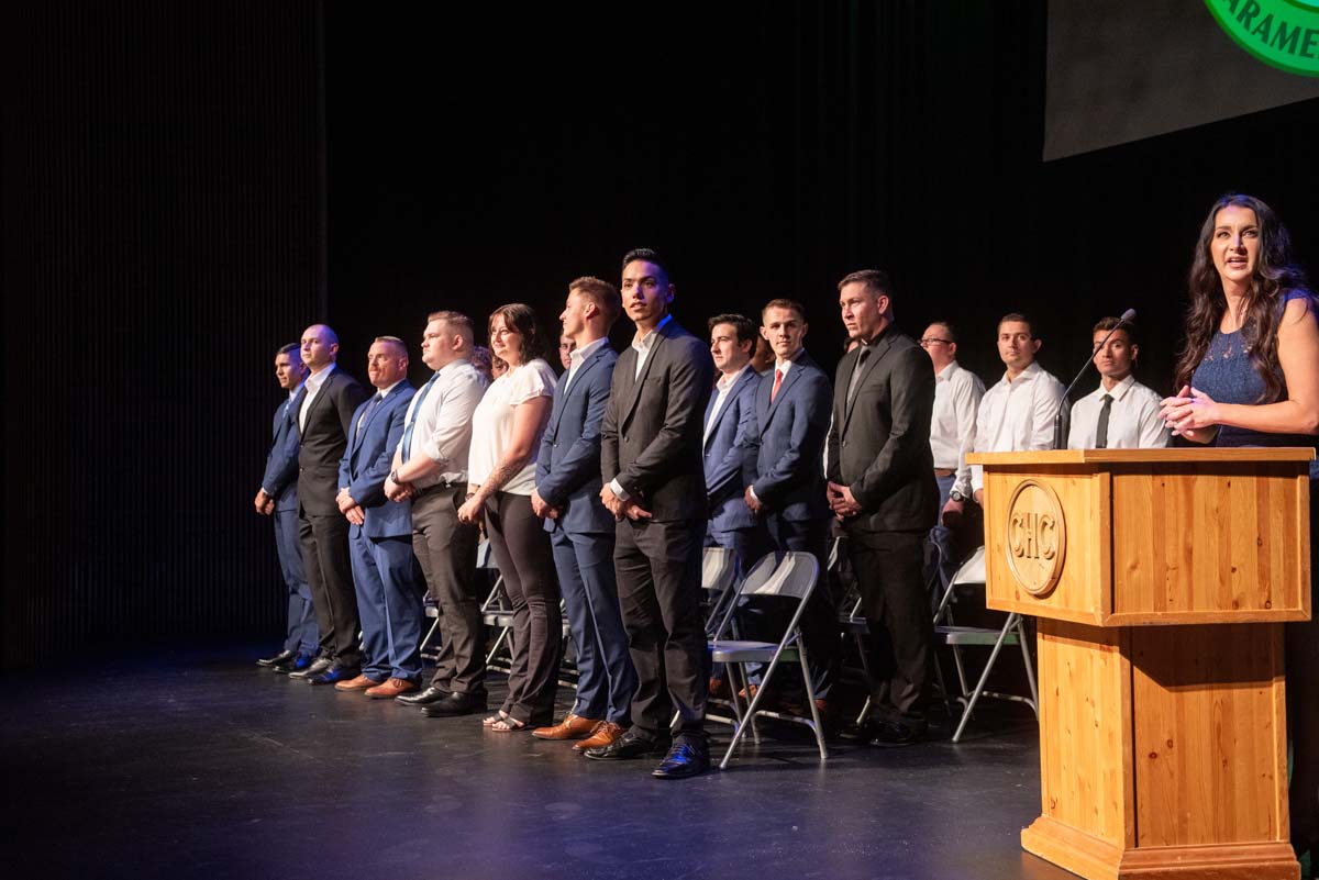 People enjoying Paramedic Graduation