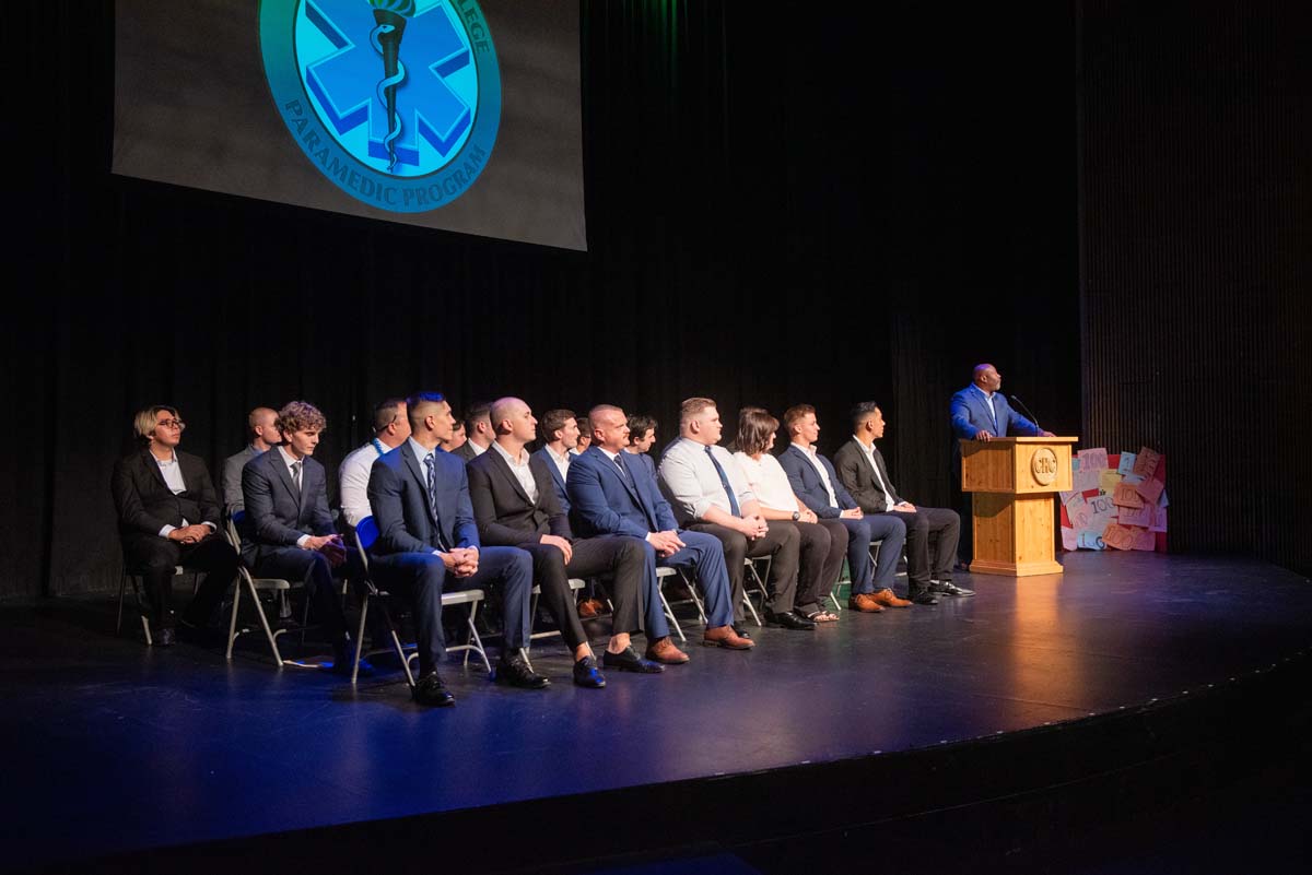 People enjoying Paramedic Graduation