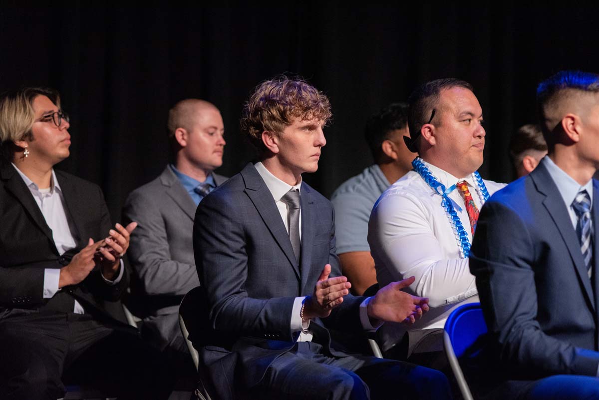 People enjoying Paramedic Graduation