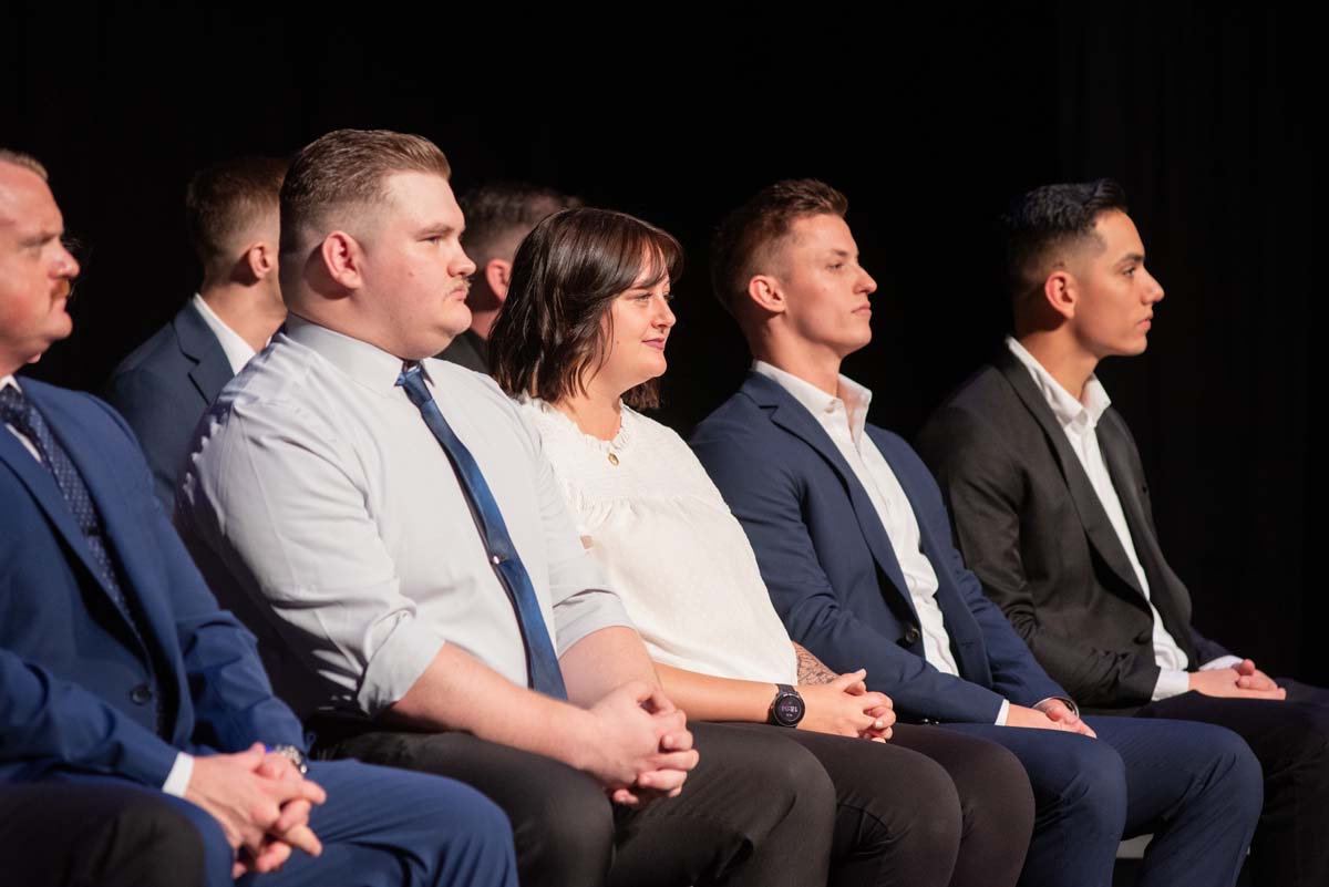 People enjoying Paramedic Graduation