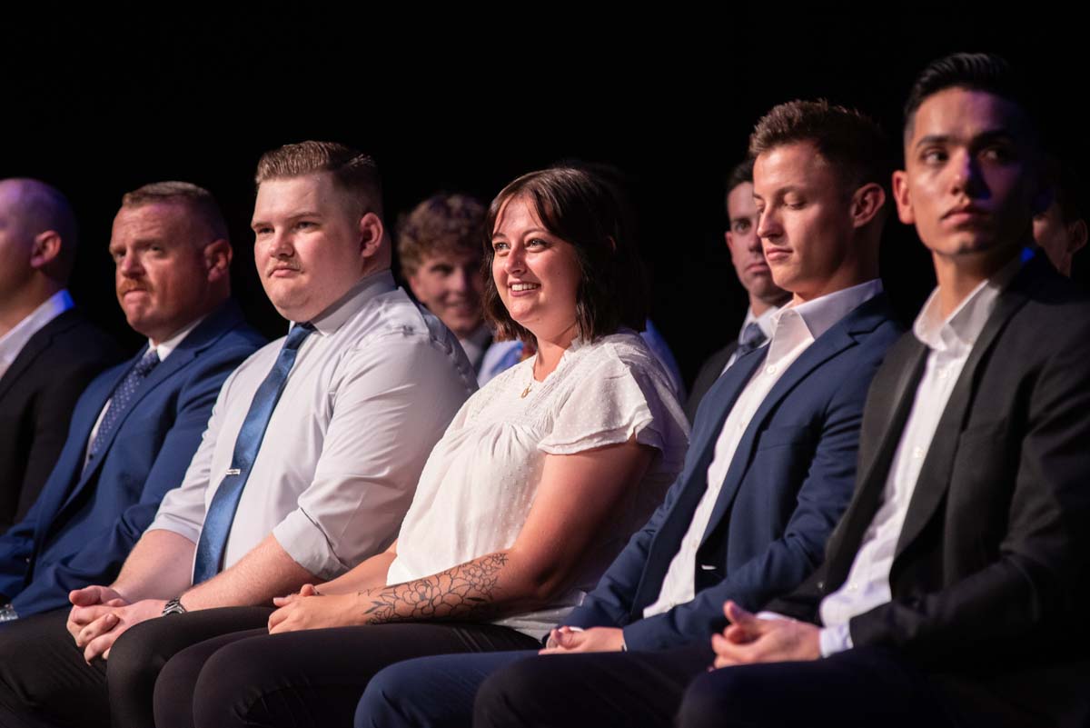 People enjoying Paramedic Graduation