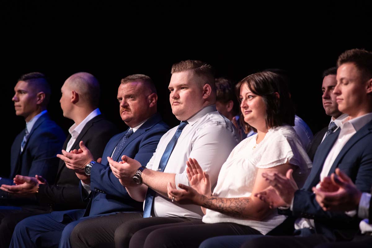 People enjoying Paramedic Graduation