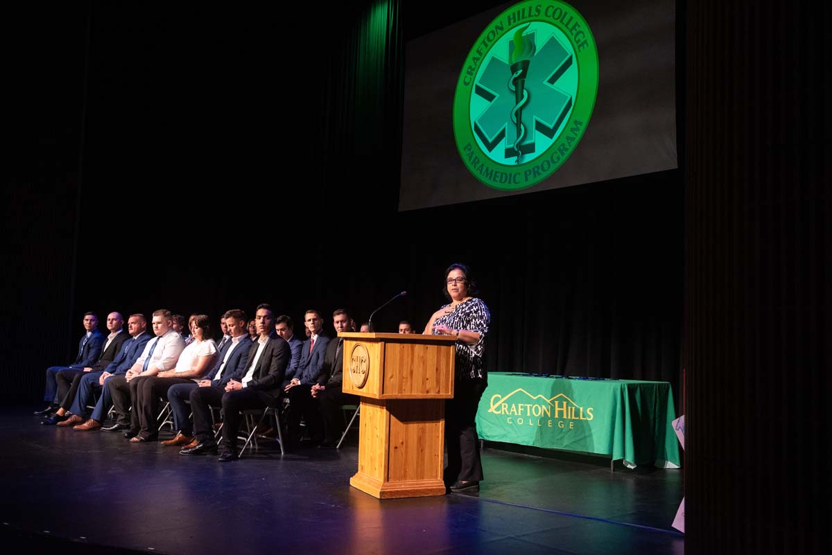 People enjoying Paramedic Graduation