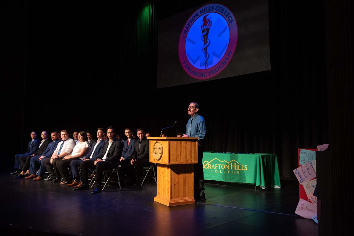 People enjoying Paramedic Graduation