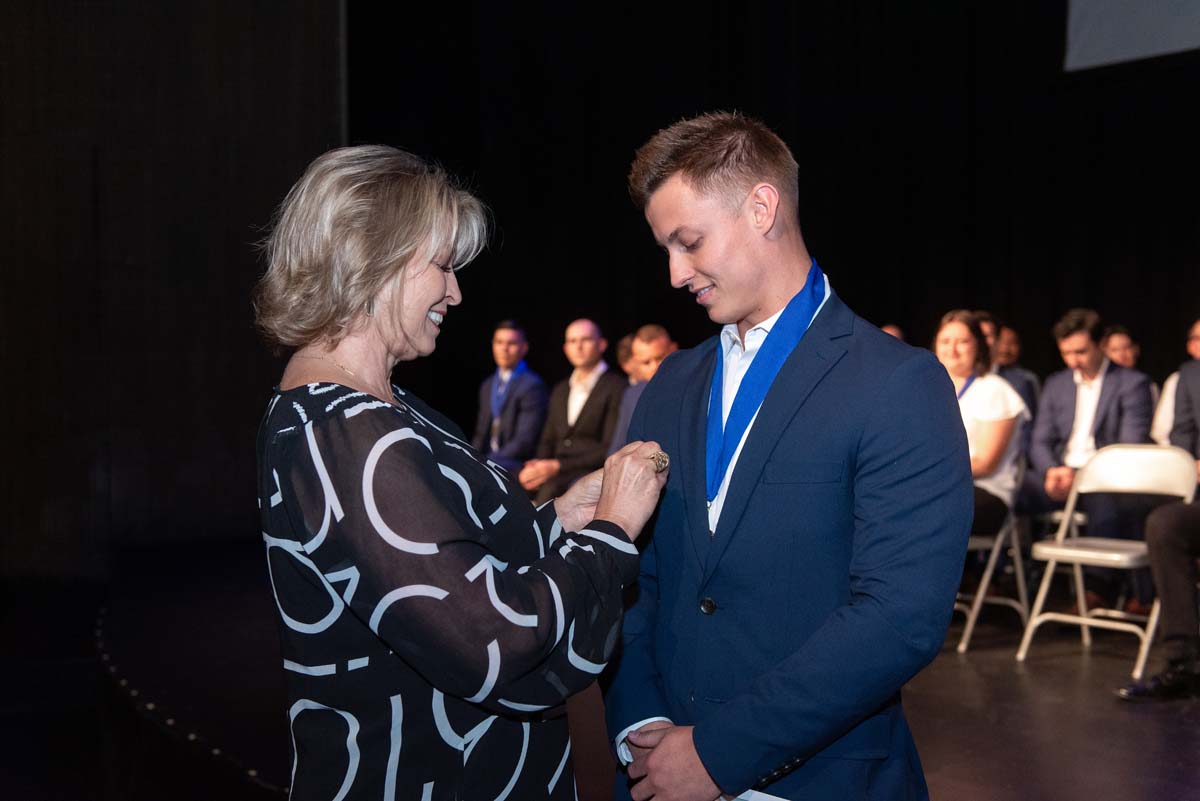 People enjoying Paramedic Graduation