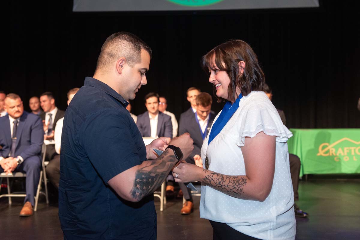 People enjoying Paramedic Graduation