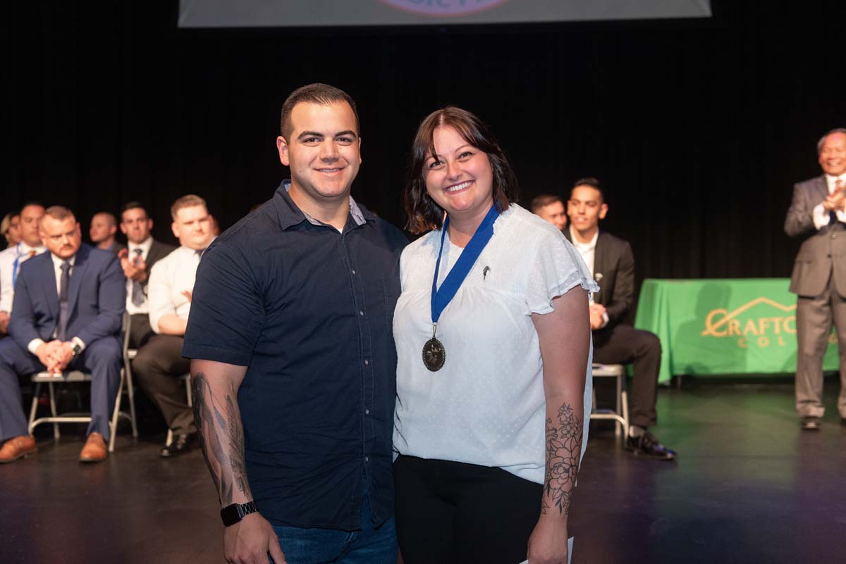 People enjoying Paramedic Graduation