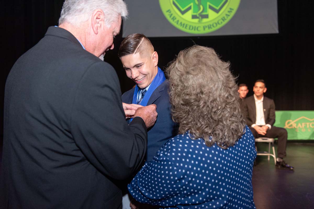 People enjoying Paramedic Graduation