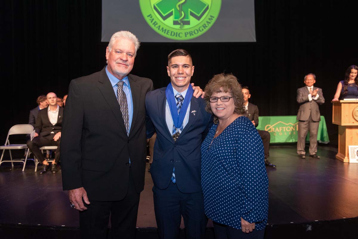 People enjoying Paramedic Graduation