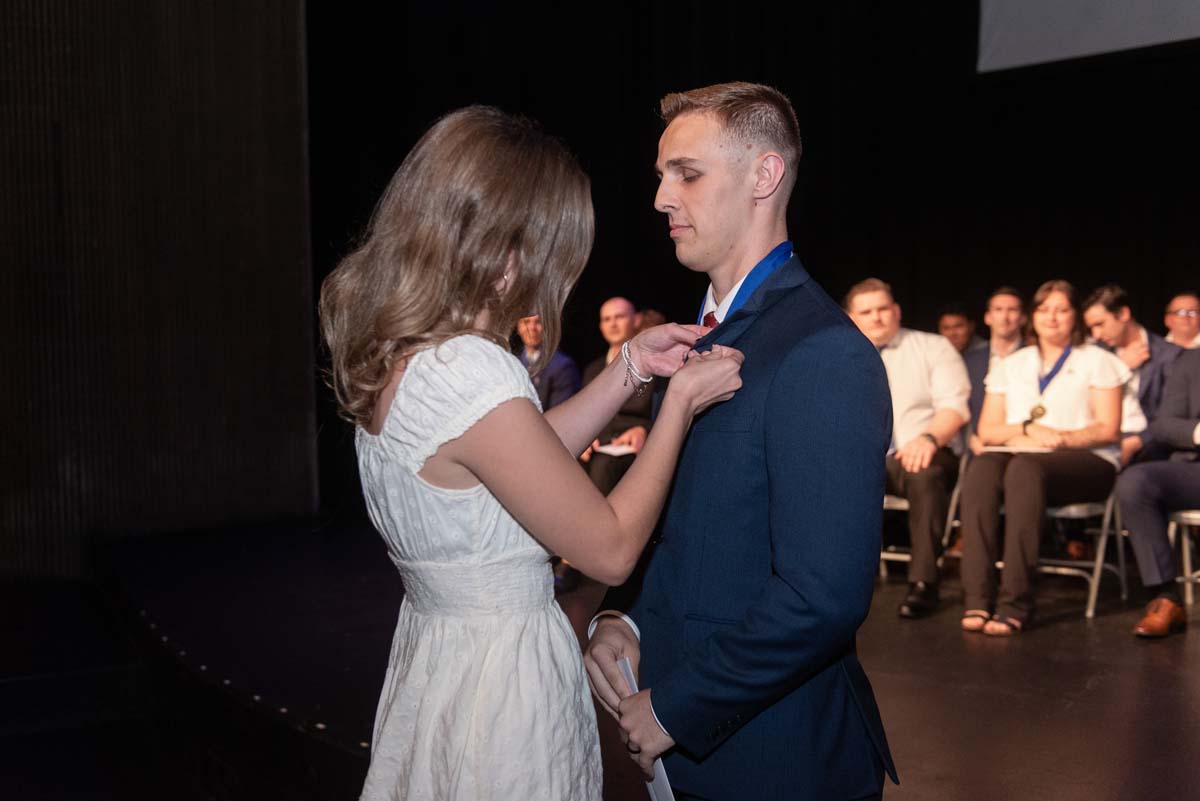 People enjoying Paramedic Graduation