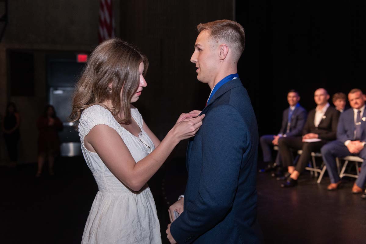 People enjoying Paramedic Graduation