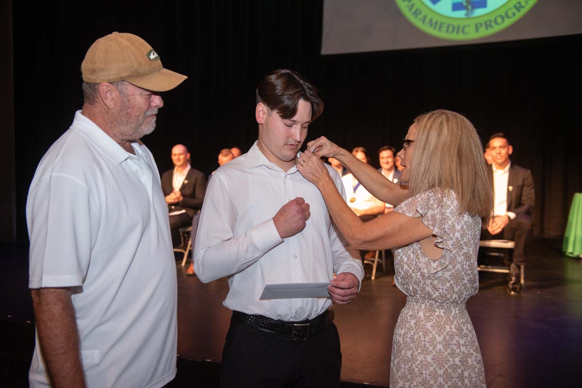 People enjoying Paramedic Graduation