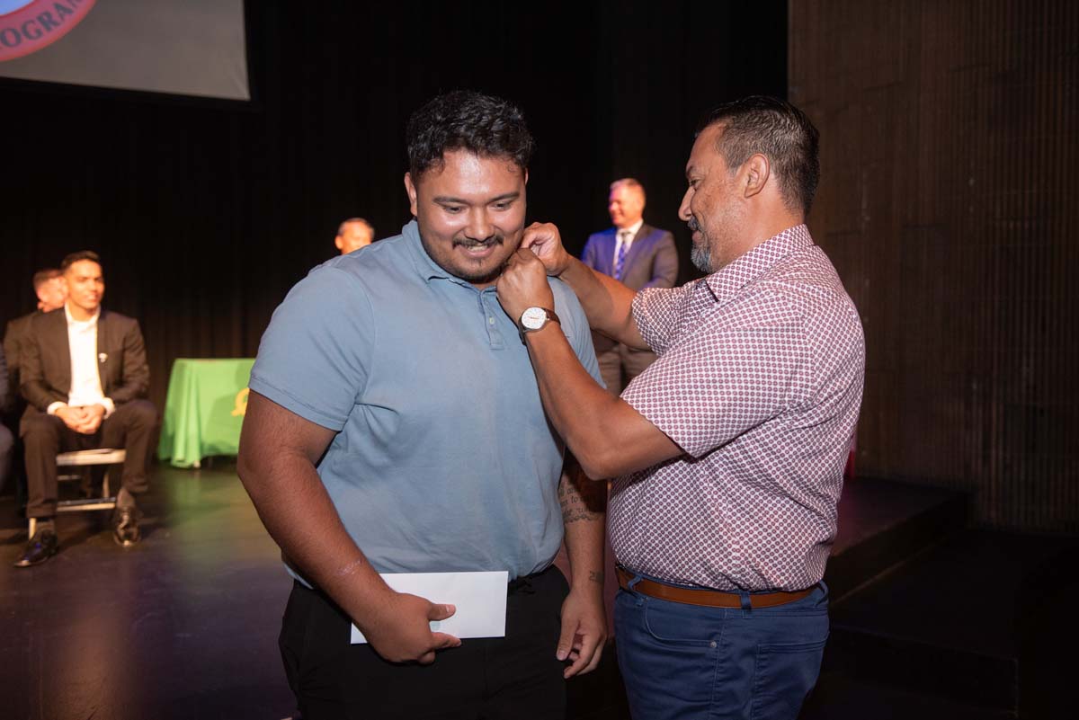 People enjoying Paramedic Graduation