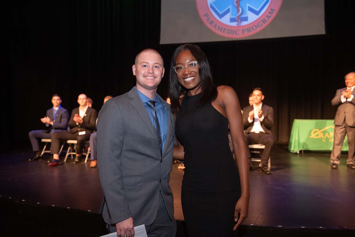 People enjoying Paramedic Graduation