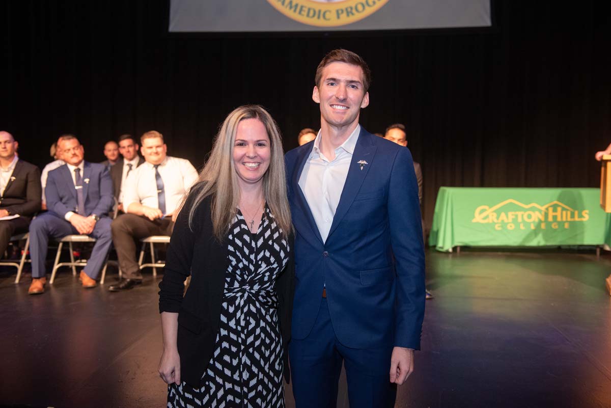 People enjoying Paramedic Graduation