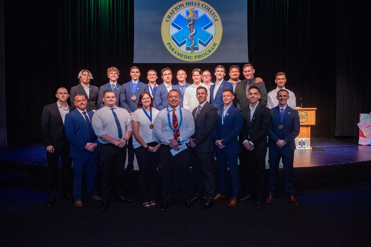 People enjoying Paramedic Graduation