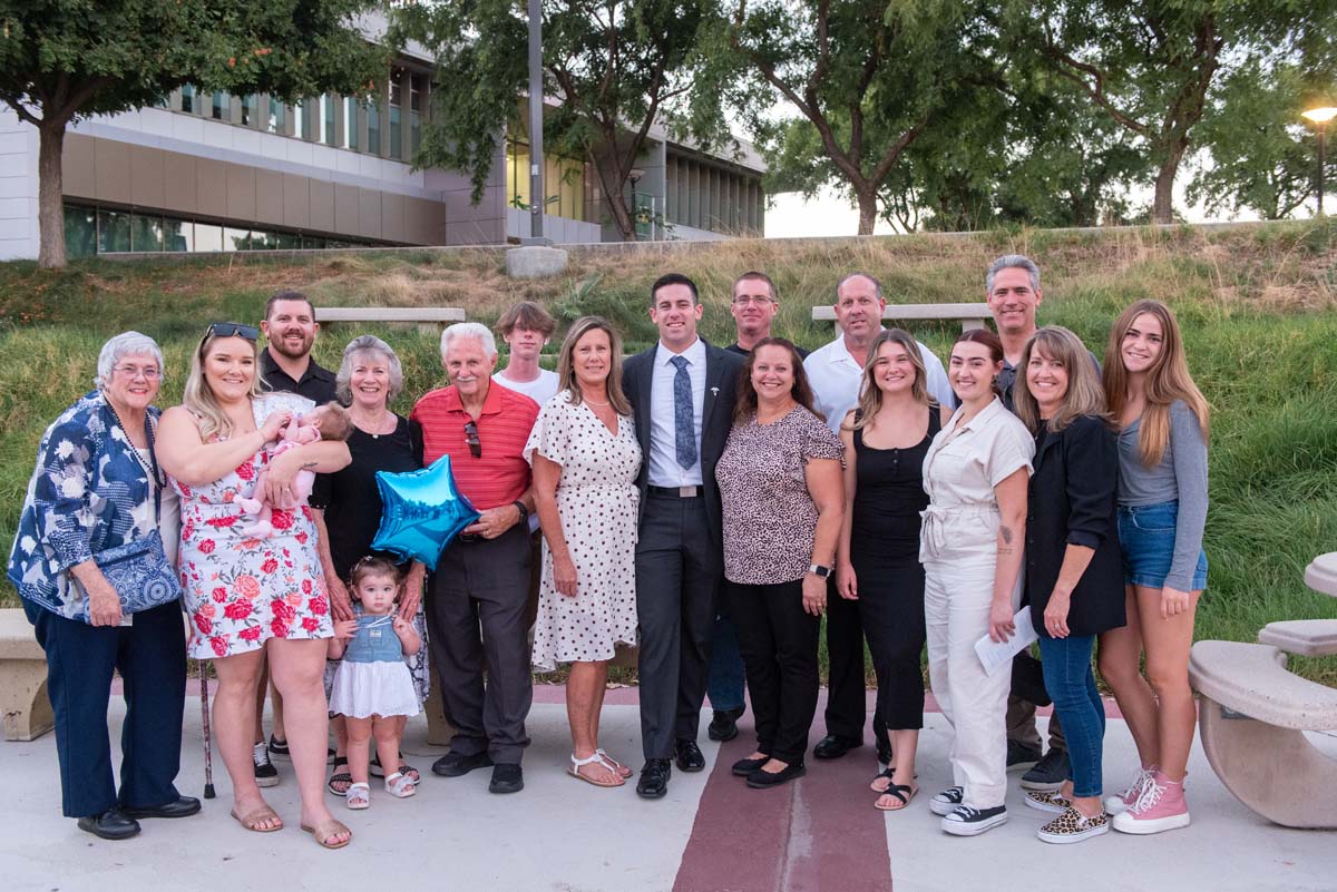 People enjoying Paramedic Graduation