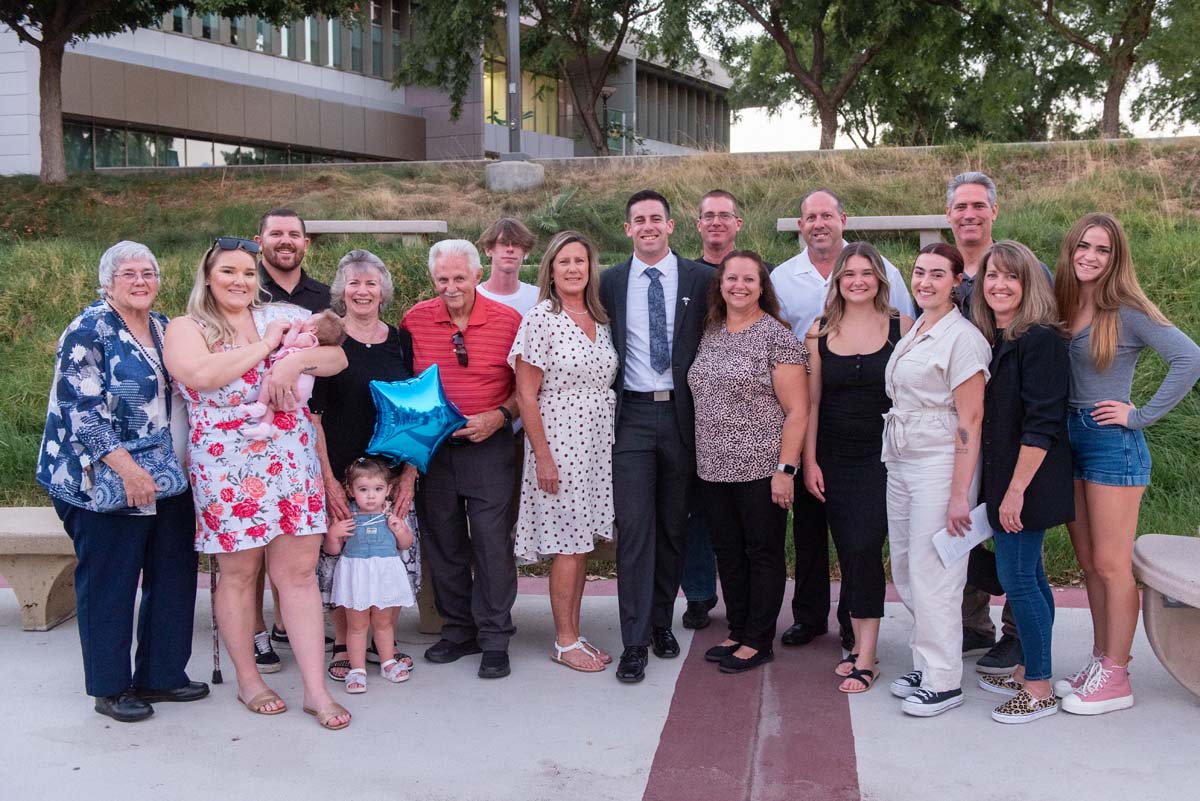 People enjoying Paramedic Graduation