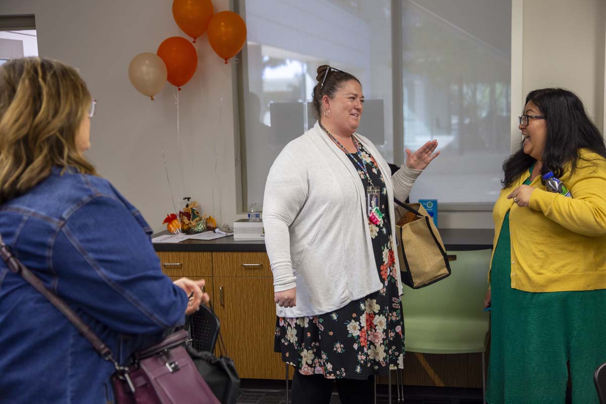 People enjoying the Counselor's Breakfast