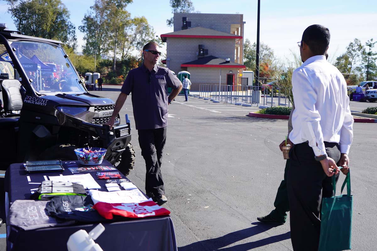 People enjoying the career fair