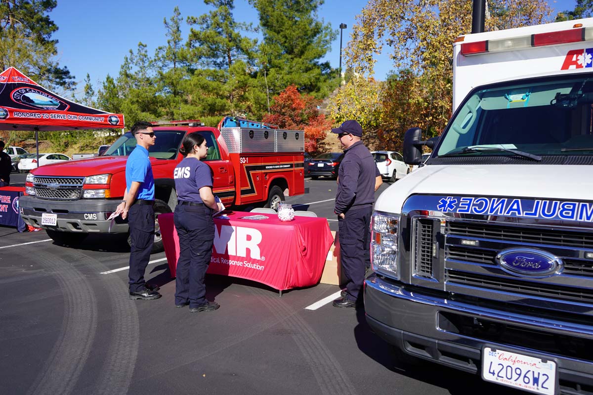 People enjoying the career fair