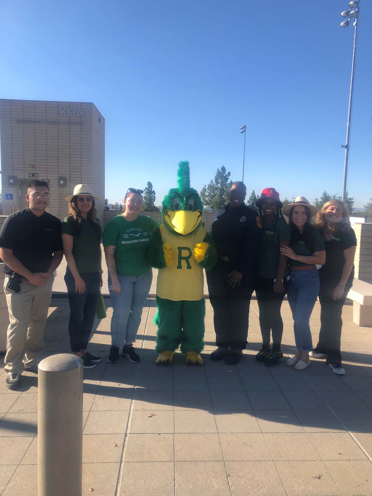 People enjoying Girl Scout event