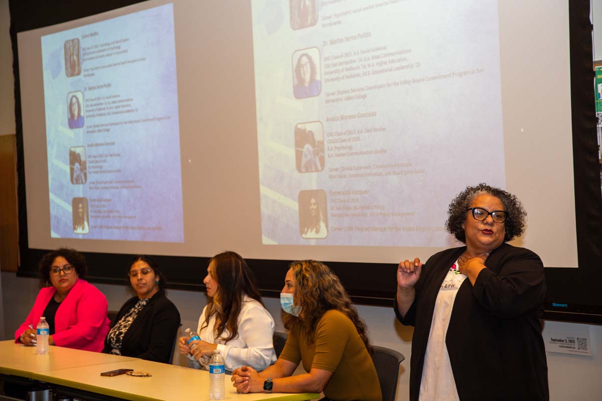 People at Hispanic Heritage Month Event