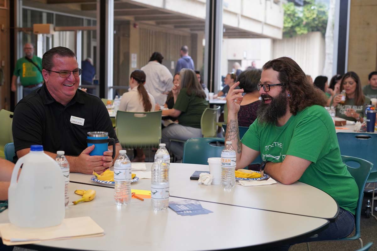 People enjoying the In-Service events