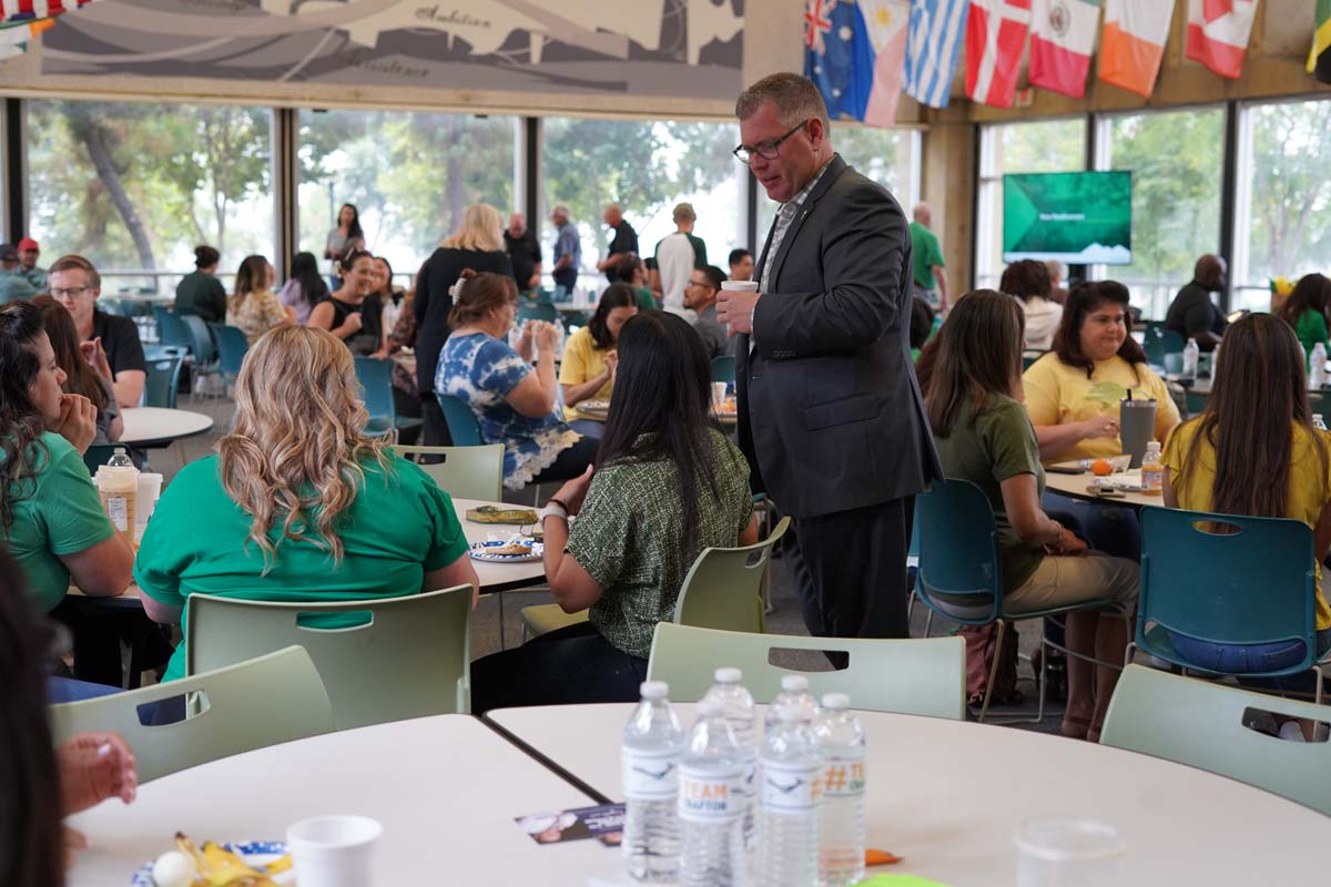 People enjoying the In-Service events