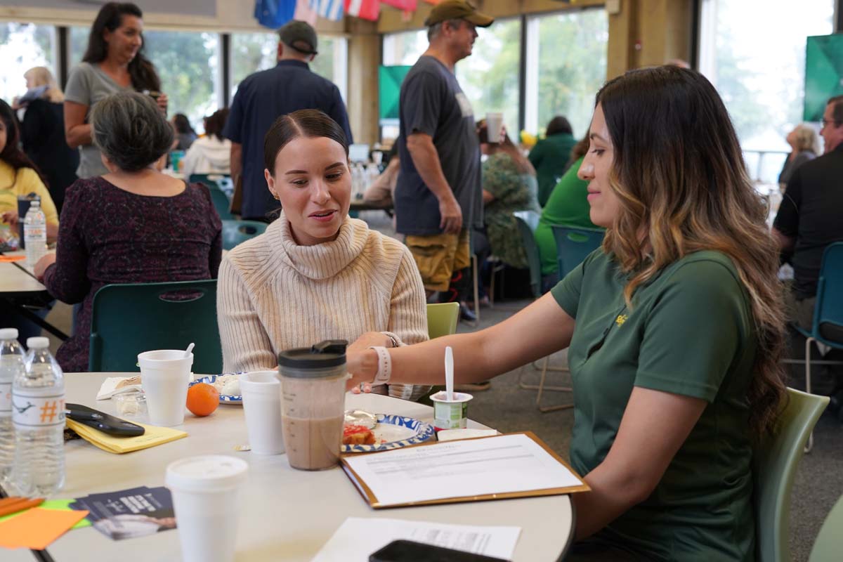 People enjoying the In-Service events