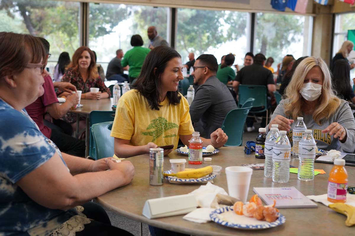 People enjoying the In-Service events