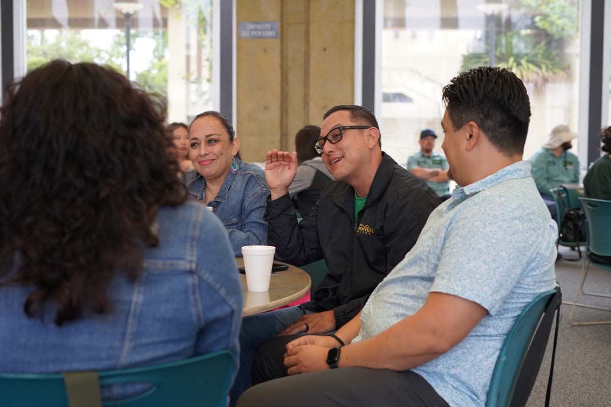 People enjoying the In-Service events