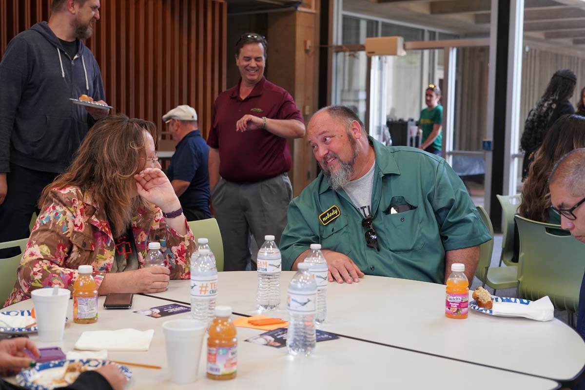 People enjoying the In-Service events