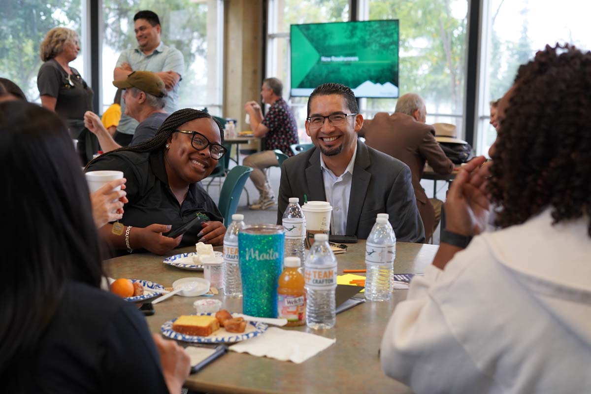 People enjoying the In-Service events