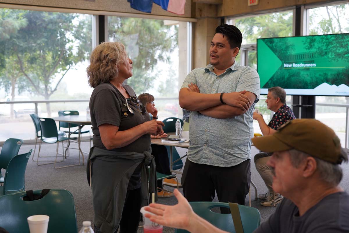 People enjoying the In-Service events