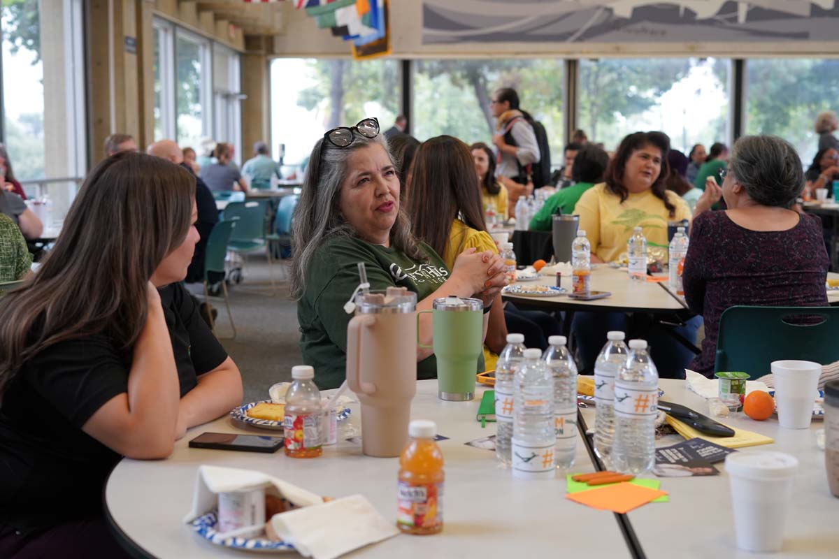 People enjoying the In-Service events