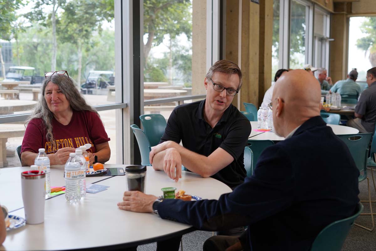 People enjoying the In-Service events