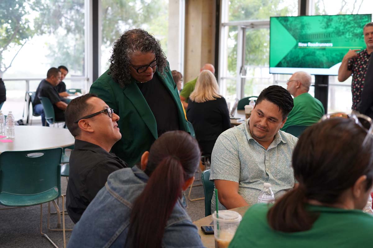 People enjoying the In-Service events