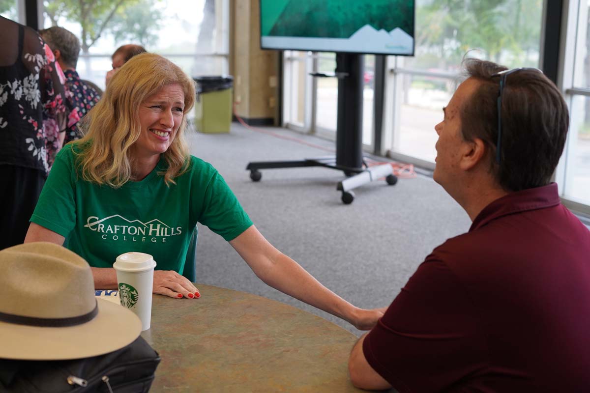 People enjoying the In-Service events