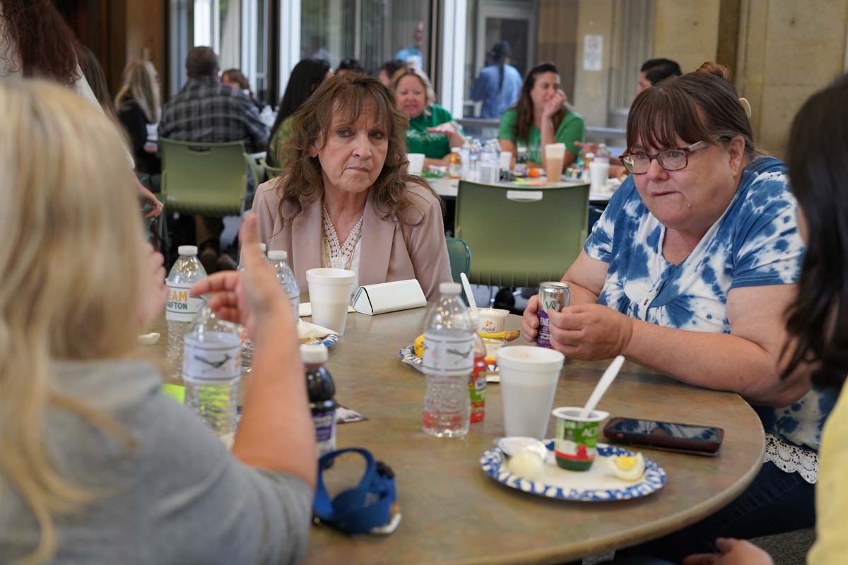 People enjoying the In-Service events