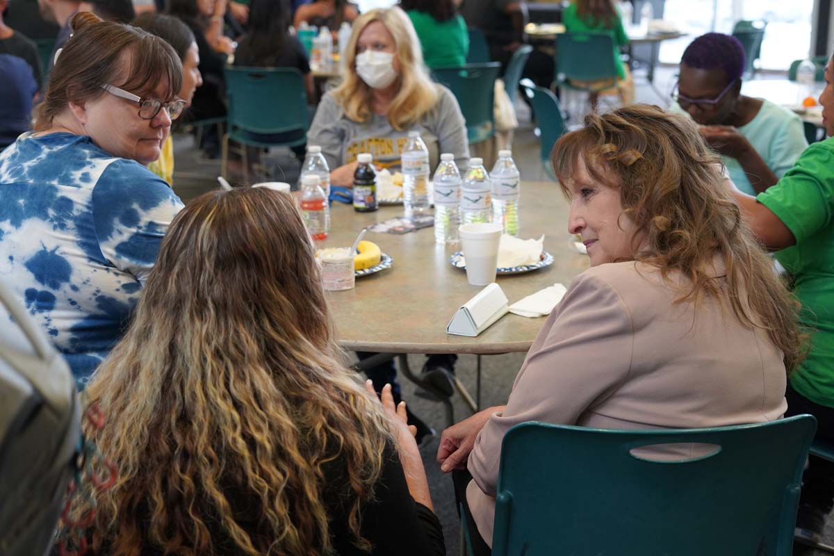 People enjoying the In-Service events