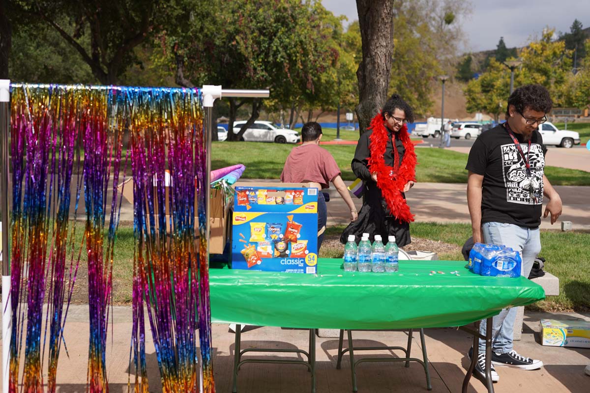 People at National Coming Out Day event