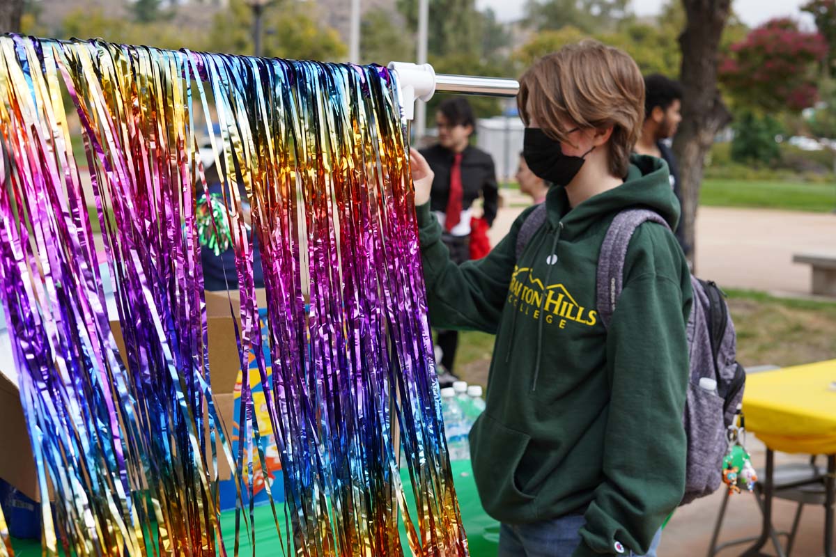 People at National Coming Out Day event