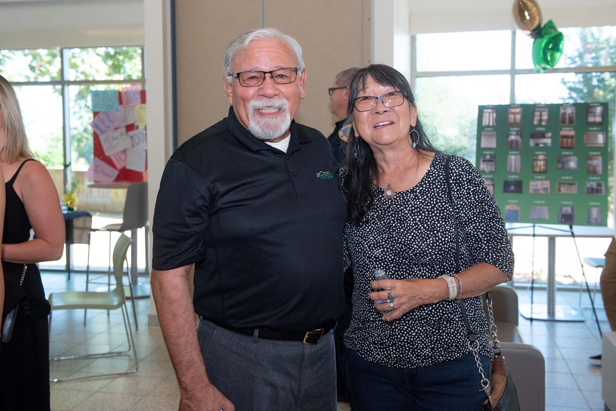 People enjoying the Paramedic Alumni Reception