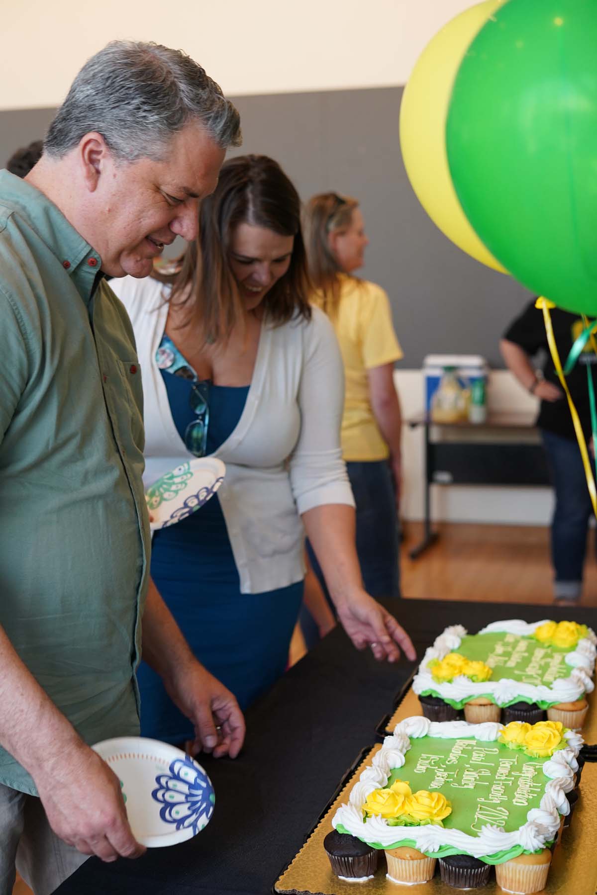 People enjoying the Faculty Tenure Celebration