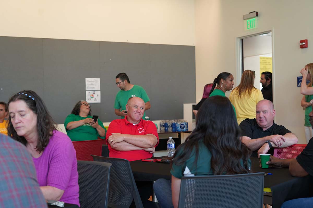 People enjoying the Faculty Tenure Celebration