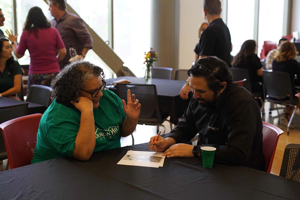 People enjoying the Faculty Tenure Celebration