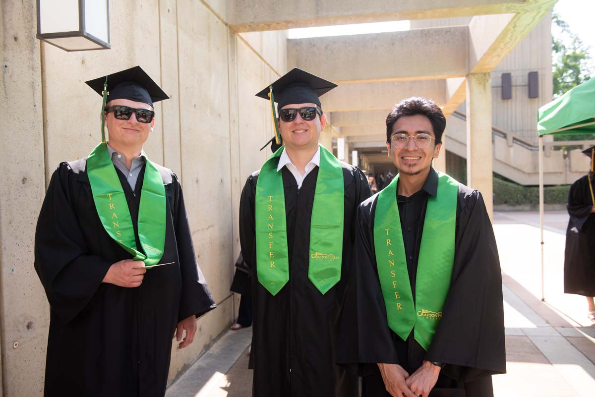 People enjoying Commencement