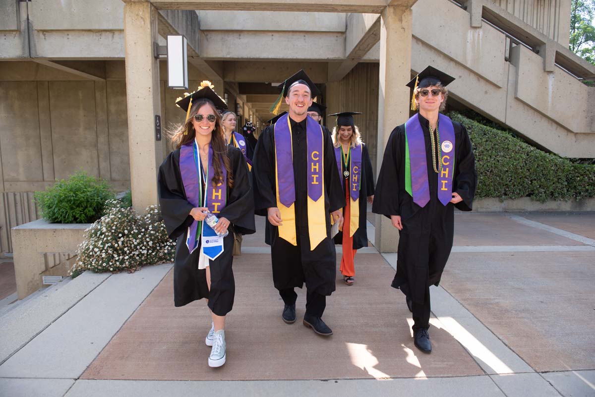 People enjoying Commencement